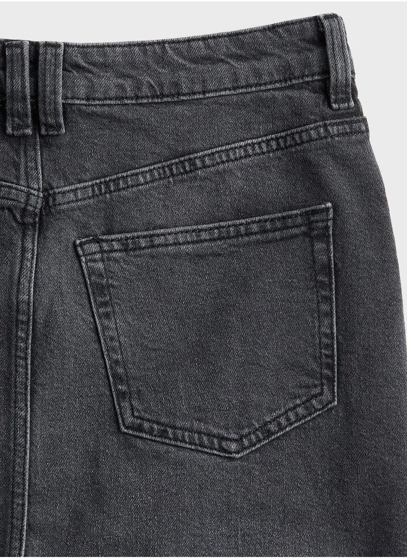 H&M Front Slit High Waist Skirt