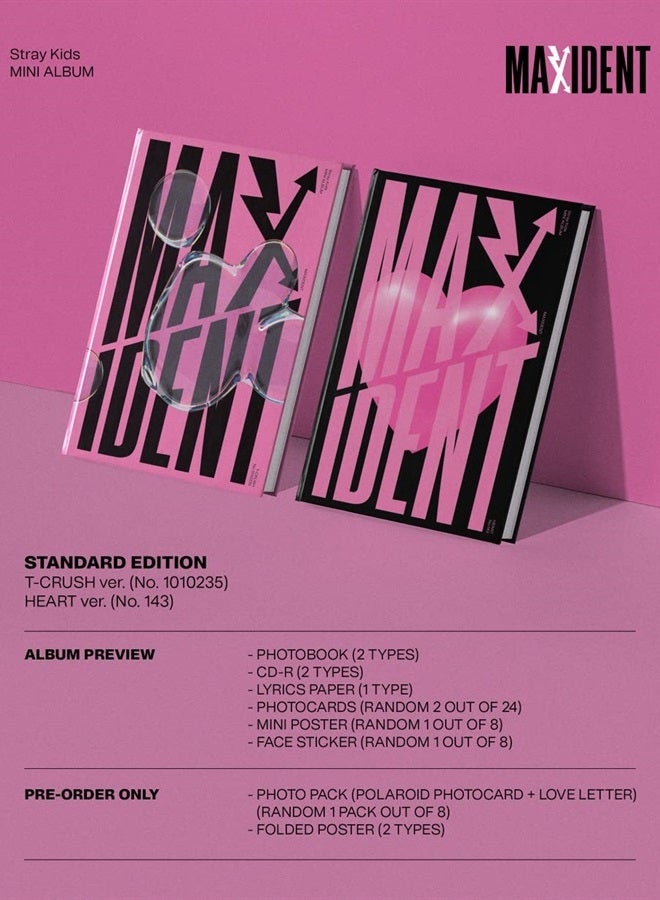 dreamus Stray Kids - قرص مضغوط للإصدار القياسي لـ MAXIDENT + ميزة الطلب المسبق (إصدار عشوائي) (JYPK1467) - Image 2