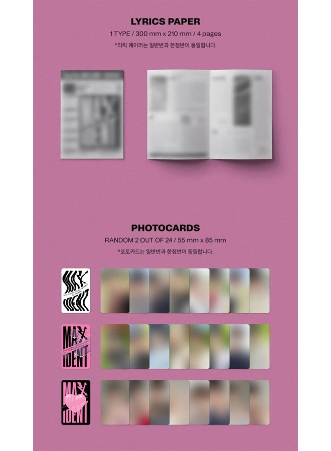 dreamus Stray Kids - قرص مضغوط للإصدار القياسي لـ MAXIDENT + ميزة الطلب المسبق (إصدار عشوائي) (JYPK1467) - Image 4