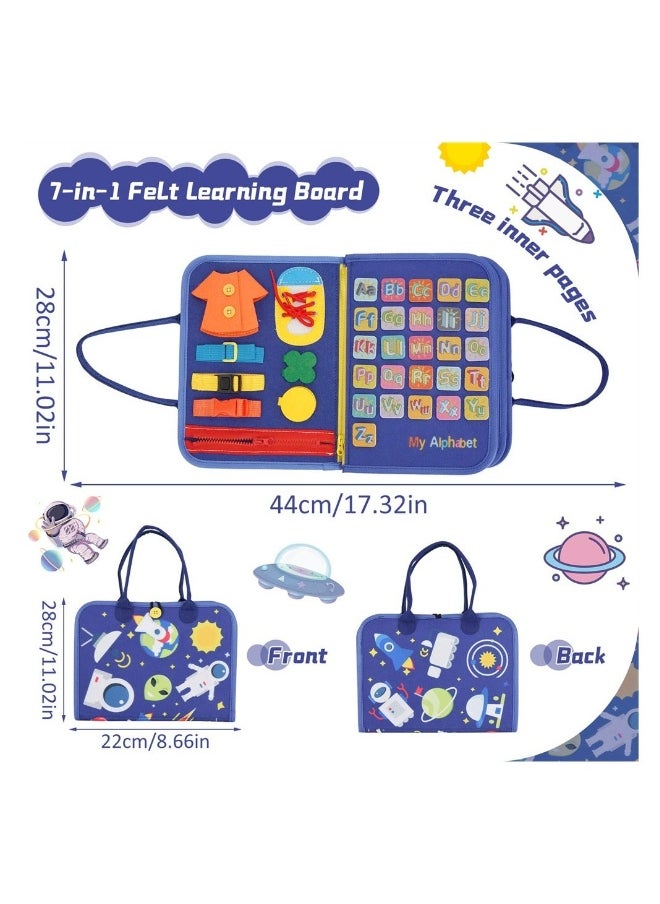 Busy Board Montessori Toy, Sensory Toys, Preschool Toddler Developing Activity Board for Toddlers, Sensory Toys for 1-5 Year Old Girls, Kid Learning Educational Toys  - Image 3