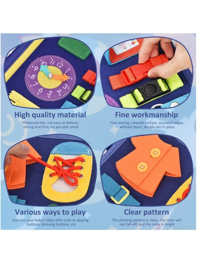 Busy Board Montessori Toy, Sensory Toys, Preschool Toddler Developing Activity Board for Toddlers, Sensory Toys for 1-5 Year Old Girls, Kid Learning Educational Toys  - Image 4