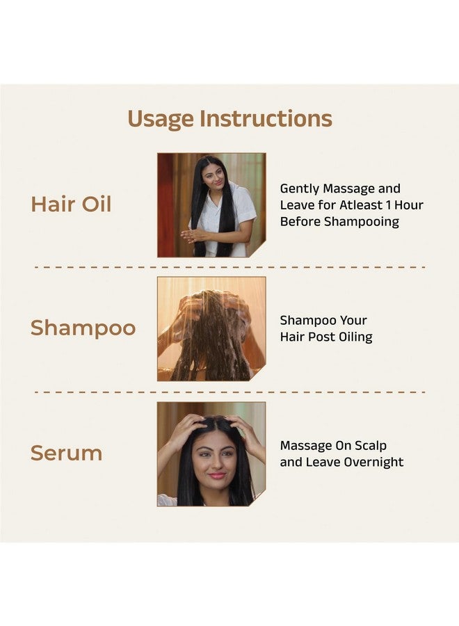 Vedix Customized Hair Fall Control Regimen for Dry Hair - Oily Scalp & Curly Hair - 3 Product Ayurvedic Kit - Anti Hair Fall Oil Neem + Lotus + Anti-Hairfall Shampoo For Dry Hair + Vithan Pro Hair Growth Serum - Image 5