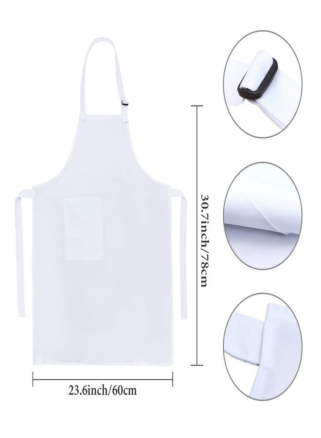Keymall White Chef Costumes 6 Pieces Including Chef Hat Apron Bow tie Gloves Fake Nose Eyebrows Beard For Halloween Costume (Set A) - Image 3