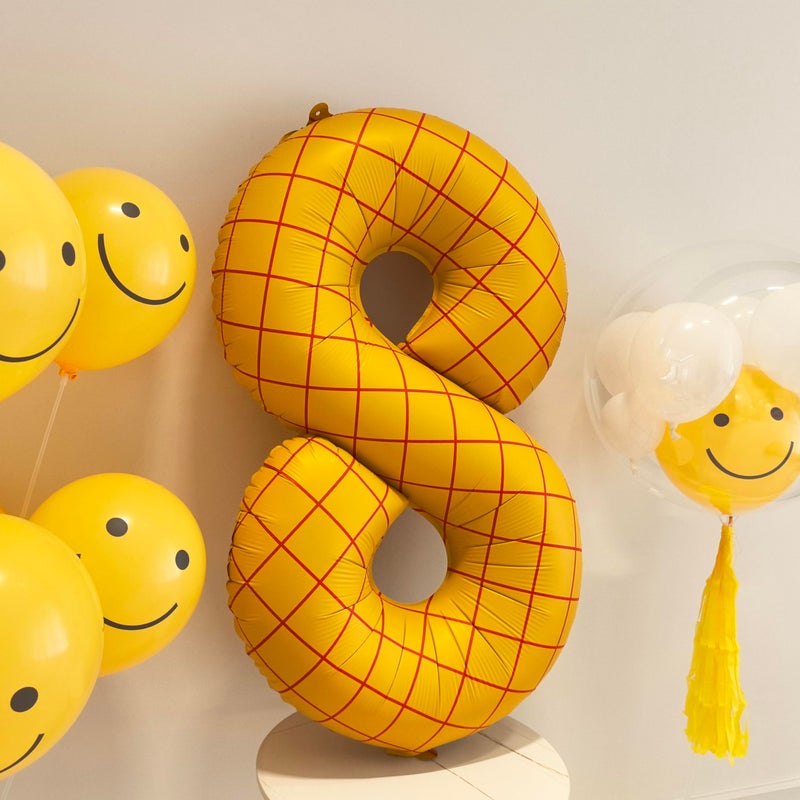 CHANGZHONG 40 In Matte Yellow Number Balloons Helium Foil Mylar Balloon Birthday Party banquet Decoration Digital 6 - Image 5