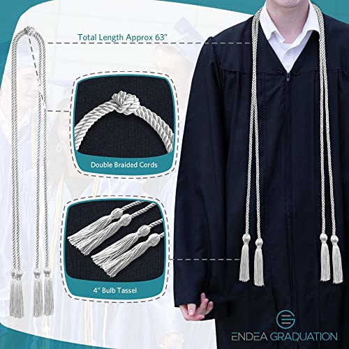 Endea Graduation Double Honor Cord (White) - Image 3
