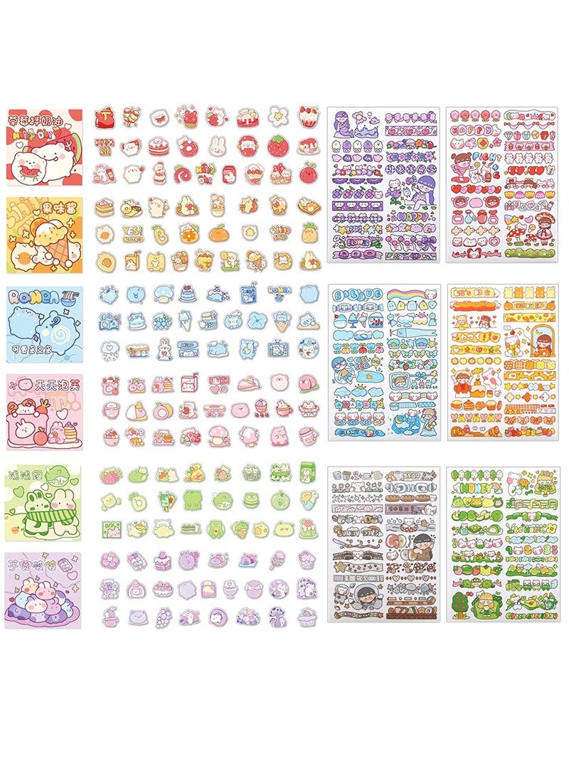 Y&D Cute Cartoon Rabbits Decoration Stickers for Scrapbook Planners Gift Packing Scrapbooking Album Planner Journal Arts DIY Craft  - Image 1