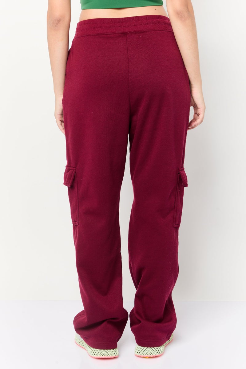 BSP سروال رياضي نسائي مناسب بلون بورغندي للخارجية - Image 4