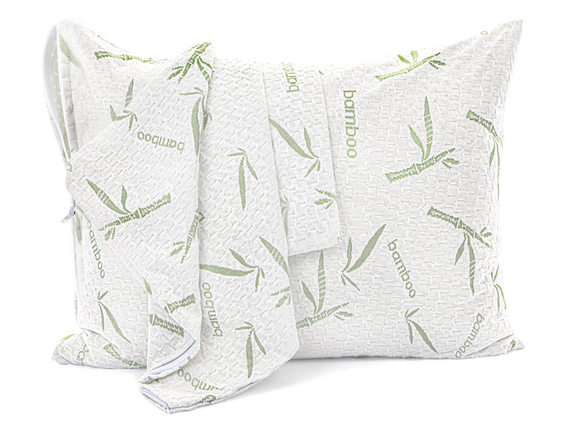 Utopia Bedding Utopia Bedding Bamboo Viscose Waterproof Pillow Protector Zippered (2 Pack) Standard - Bed Bug Proof Pillow Encasement 20 x 26 Inches  - Image 1