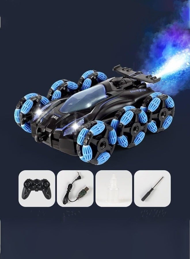 MIXDE Remote Control Spray Six Wheel Stunt Car,RC Four-wheel Drive Off-road Climbing Car,Deformation Children's Toy Car for Boys Girls Birthday Gift  - Image 2