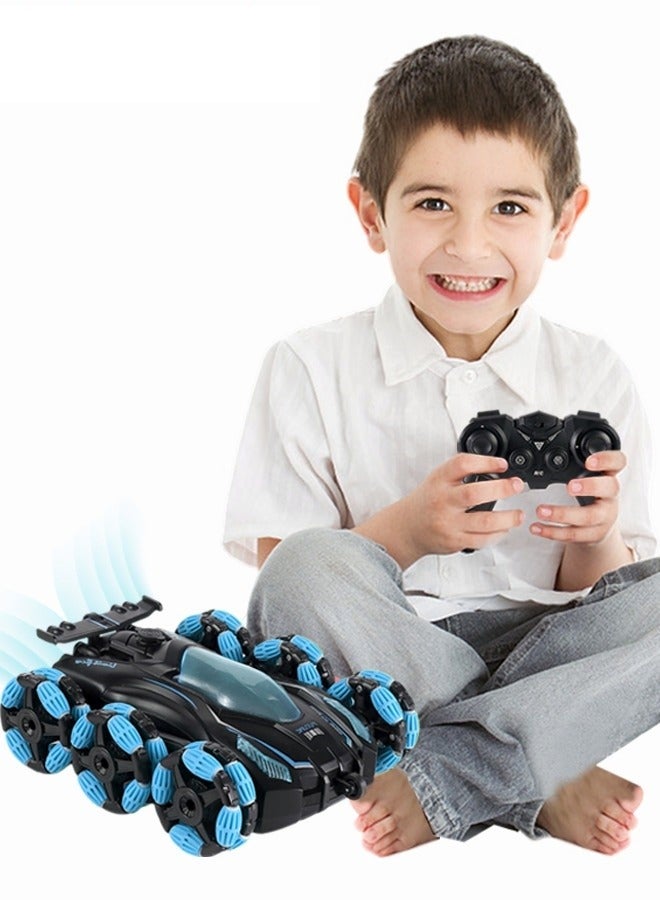 MIXDE Remote Control Spray Six Wheel Stunt Car,RC Four-wheel Drive Off-road Climbing Car,Deformation Children's Toy Car for Boys Girls Birthday Gift  - Image 1