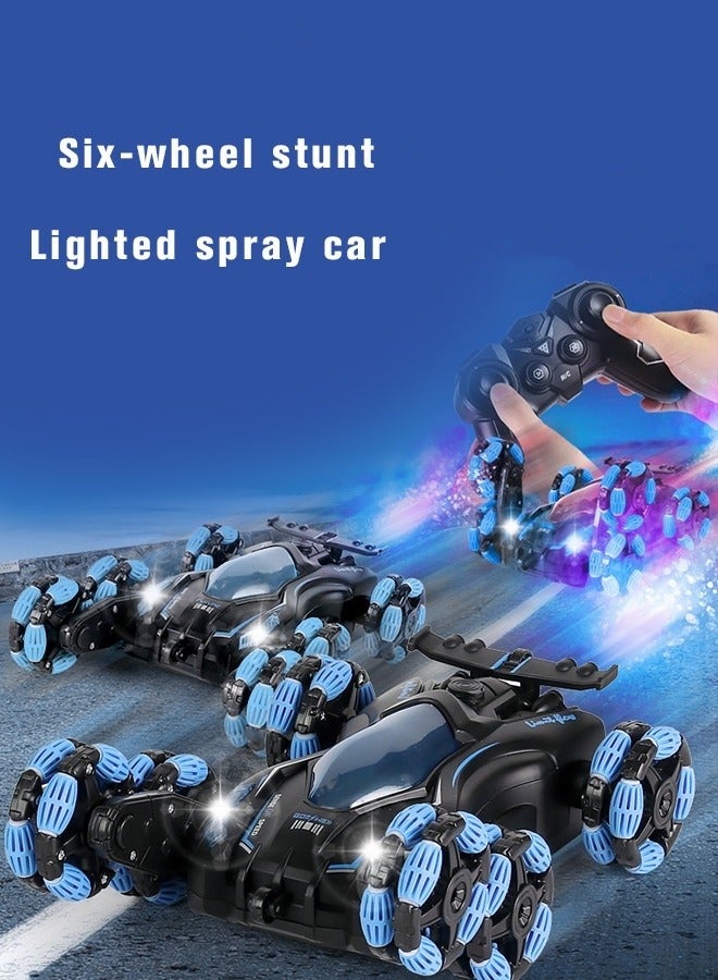 MIXDE Remote Control Spray Six Wheel Stunt Car,RC Four-wheel Drive Off-road Climbing Car,Deformation Children's Toy Car for Boys Girls Birthday Gift  - Image 5