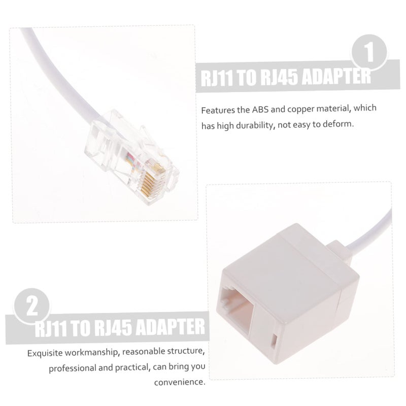 Compact 18X2 2cm Ethernet Adapter 8pcs Telephone To Ethernet Converter For Home Office Network - Image 3