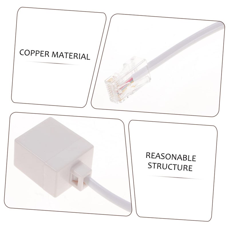 Compact 18X2 2cm Ethernet Adapter 8pcs Telephone To Ethernet Converter For Home Office Network - Image 5