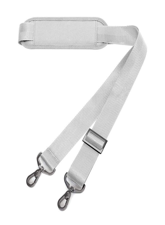 ساكو حزام كتف ساكو بطول 60 بوصة، قابل للتعديل، سميك وناعم، بديل عالمي، مانع للانزلاق، مبطن، مزود بخطافات معدنية دوارة لحقيبة كتف الكمبيوتر المحمول/حقيبة مراسلة الكمبيوتر المحمول/حقيبة كروس بودي - Image 1