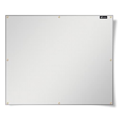 FLASLD Aluminum Heat Shield Mat for Deck Fence, Railing, Grill, Stove, Oven and Refrigerator, Fireproof Cover and Screen Protect Deck Railing from Grill (30×40 inch) - Image 1