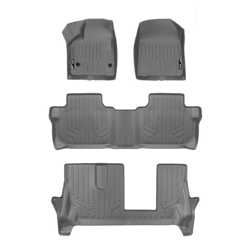 SMARTLINER Custom Fit Floor Mats 3 Row Liner Set for 20202025 Cadillac XT6