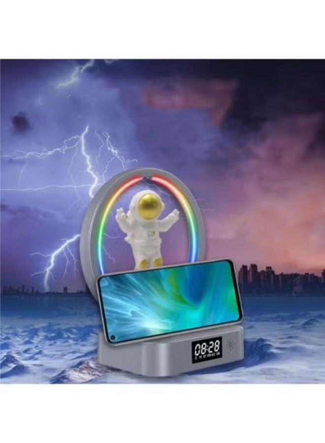 Floating in Space: Discover the Levitating Astronaut Speaker with Clock - Image 1