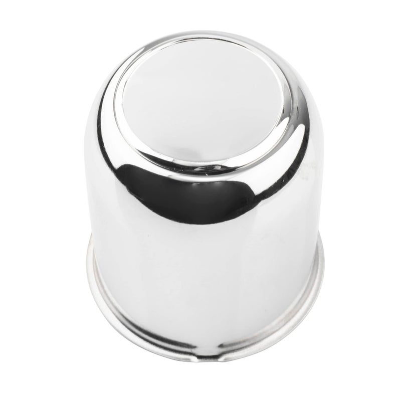 RTRHINOTUNING 1PC Push Through Wheel Center Caps 319inch Chrome Silver for Truck Wheels Rim Trailer