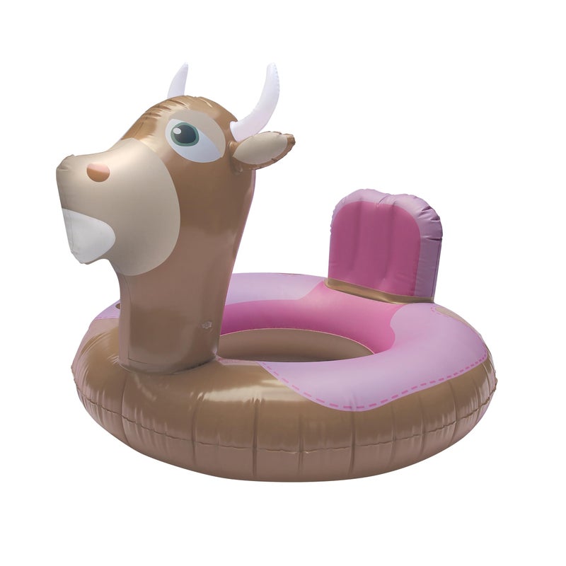 NPW Pink Bull Inflatable Pool Float Ring Rodeo Western Pool Float for Summer Pool Parties Bachelorette - Image 2