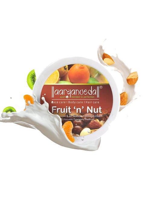 Fruit 'N’ Nut All-Purpose And All-Season Massage Cream | Improve Skin Complexion, Remove Blemishes And Pigmentation, Reduce Dark Spots, 200G