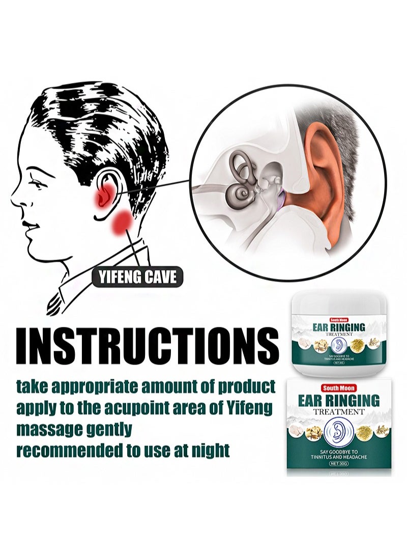 SOUTH MOON 2 Pieces Of Ear Ringing Treatment，Earache Tinnitus Treatment Cream, Tinnitus Relief And Treatment  - Image 4