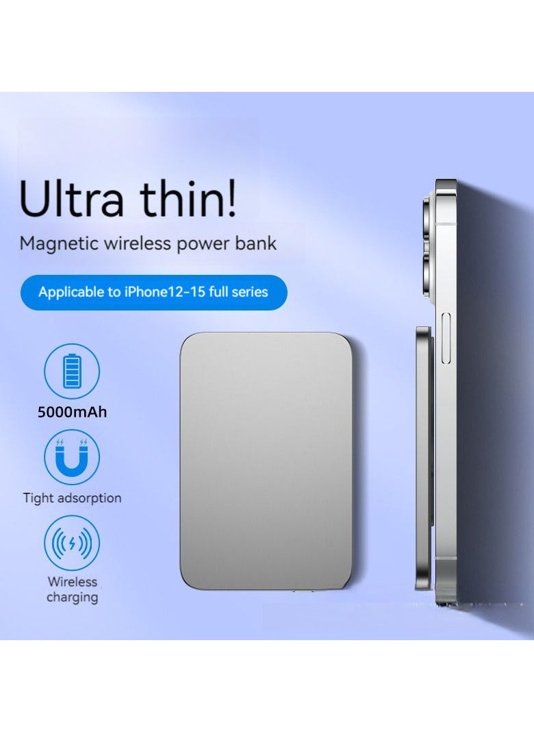 Ultrathin Magnetic Wireless Power Bank 5000mah Ultra Slim Metal Power Bank For All Phone Colour Light Grey - pzsku/Z0400FB9BA70A4F3187E2Z/45/_/1716641774/8900dd5c-0f8e-4acb-b1a2-aef1a22dd418