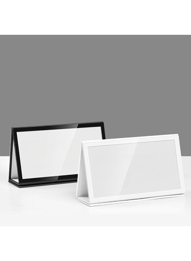 Eckek   2 Pack Desk Name Plate Holder, Special Paper Sign Holder for Table Display, Foldable Nameplate - Image 3