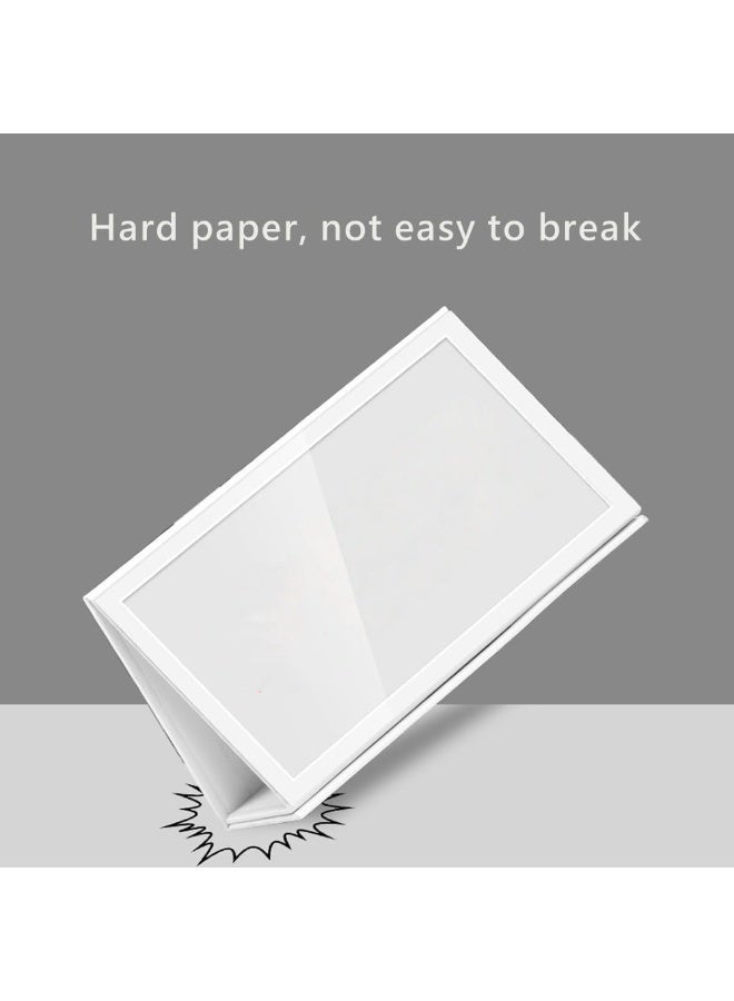 Eckek   2 Pack Desk Name Plate Holder, Special Paper Sign Holder for Table Display, Foldable Nameplate - Image 4