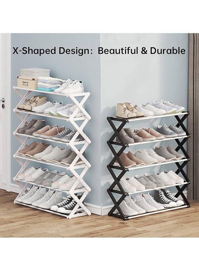 Generic 4-Tier Foldable Shoe Rack - Space-Saving Organizer for Home Closet - Easy Assembly, Adjustable Stylish  - Image 2