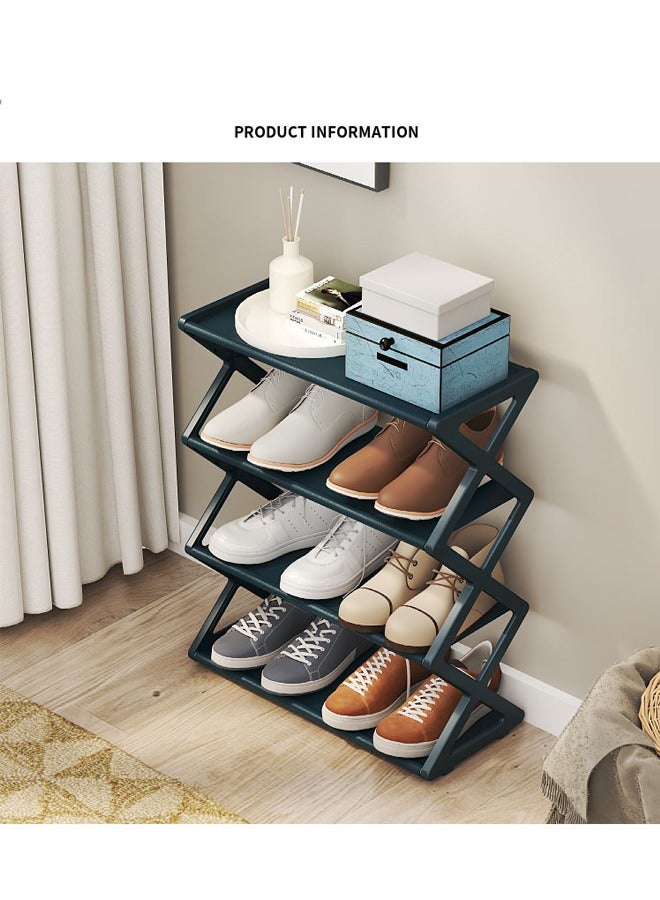 Generic 4-Tier Foldable Shoe Rack - Space-Saving Organizer for Home Closet - Easy Assembly, Adjustable Stylish  - Image 4