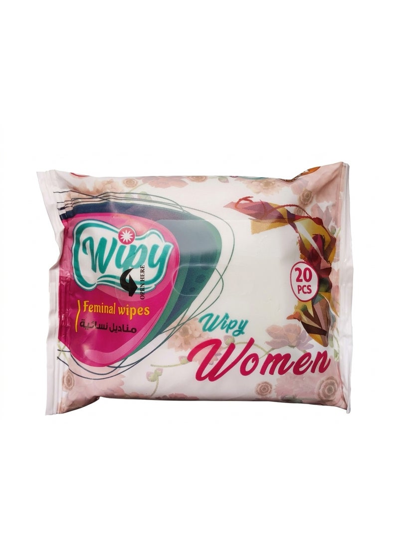 3Pcs Wipy Feminine wipes, 20 wipes - Image 2