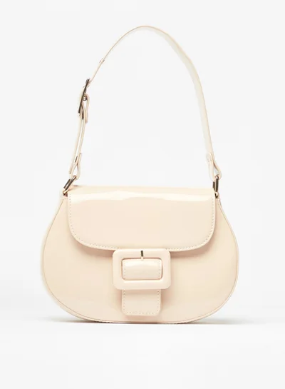 فلورا بيلا من شو إكسبرس Womens Solid Shoulder Bag with Buckle Detail By Shoexpress