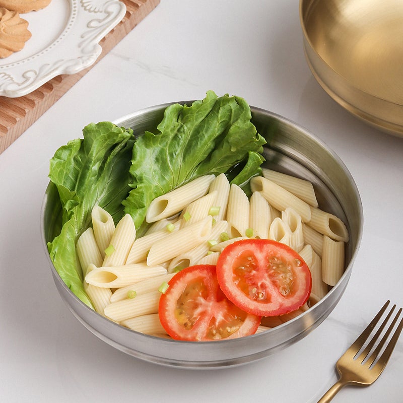 🍳 أوعية مطبخ من ستانلس ستيل لتقديم الحساء والمعكرونة والأرز المختلط - Image 3