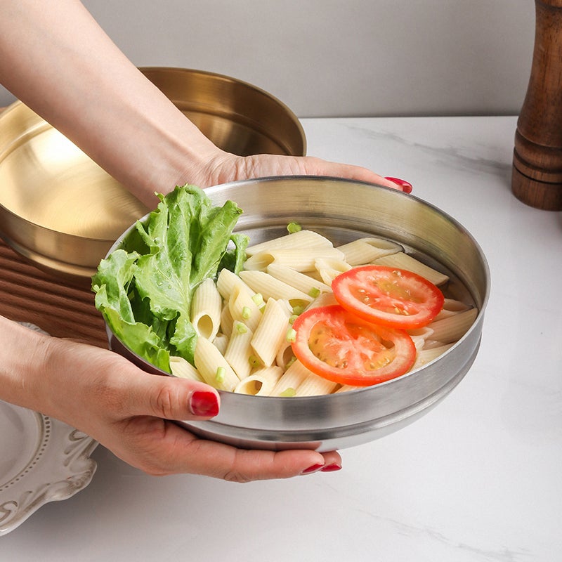 🍳 أوعية مطبخ من ستانلس ستيل لتقديم الحساء والمعكرونة والأرز المختلط - Image 4