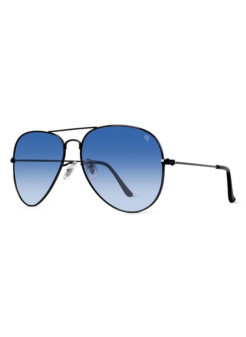 Woggles UV-Protected Blue Aviator Sunglassses  - Image 4