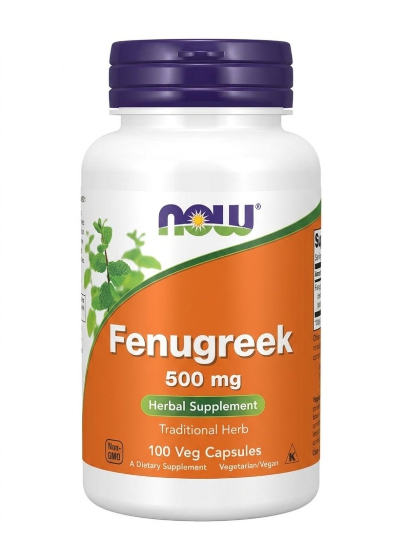 Fenugreek 500 Mg 100 Capsules