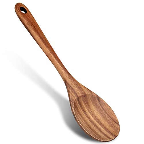 Renawe 14 Inch Large Wooden Spoon for Cooking Utensil Mixing Spoons Baking Serving Wood Spoon Big Non Stick Spatula Long Handle Kitchen Utensils Stirring Cooking Spoon Non Toxic Kitchen Tools Accessories - Image 1