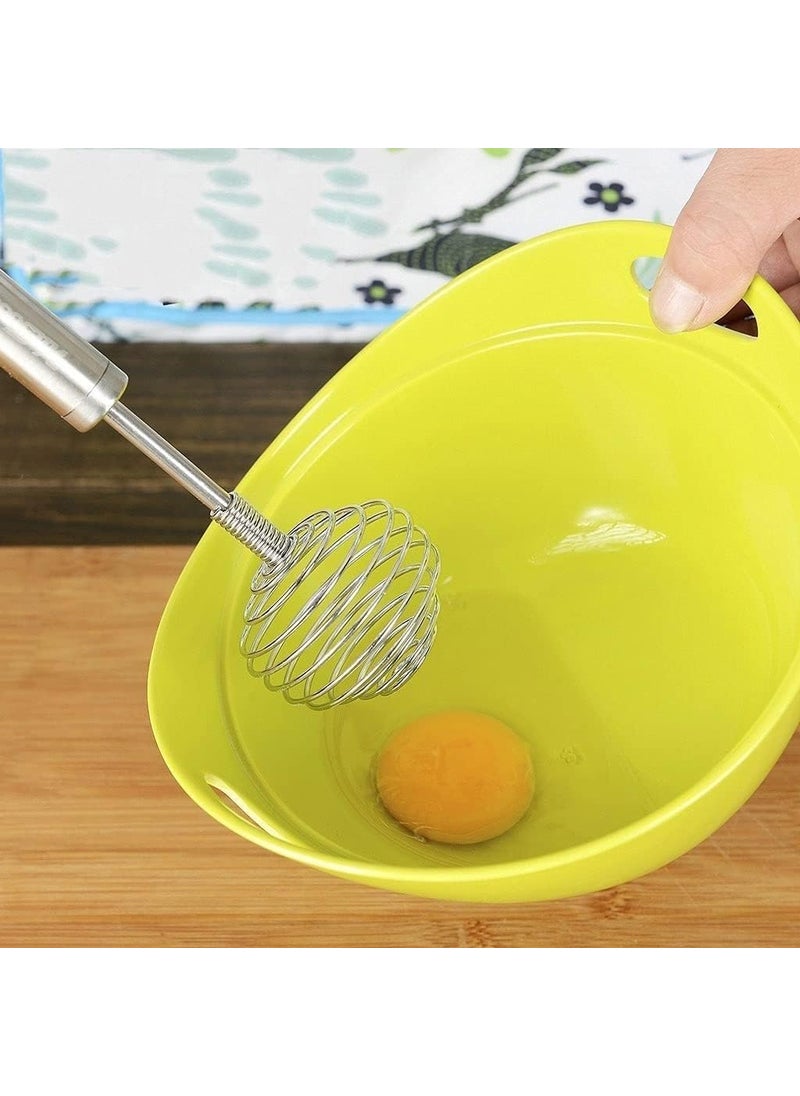 NHSK Enterprise NHSK ENTERPRISE Spring Blender Kitchen Balloon Whisk Stainless Steel Spring Egg Beater Milk Whipper for Blending Whisking Beating Stirring Separate Protein and Egg Yolk for Cooking Baking 1 pcs  - Image 2