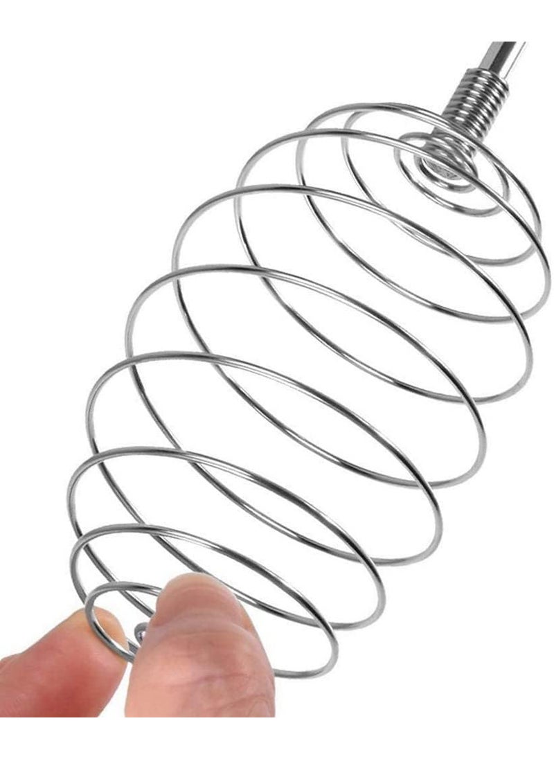 NHSK Enterprise NHSK ENTERPRISE Spring Blender Kitchen Balloon Whisk Stainless Steel Spring Egg Beater Milk Whipper for Blending Whisking Beating Stirring Separate Protein and Egg Yolk for Cooking Baking 1 pcs  - Image 4