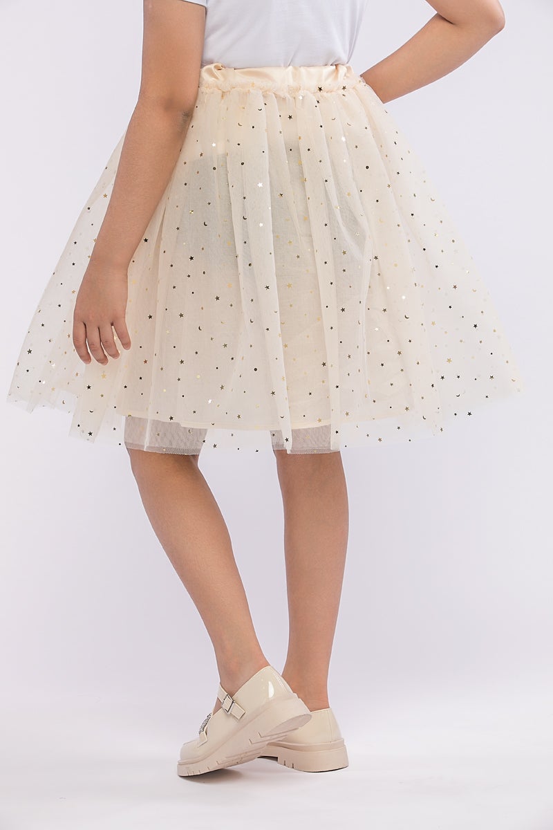 RINA Gold Garden  Midi Skirt - Image 4