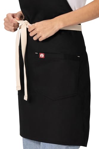 Chef Works Unisex Ridgewood Apron, Black, One Size - Image 5