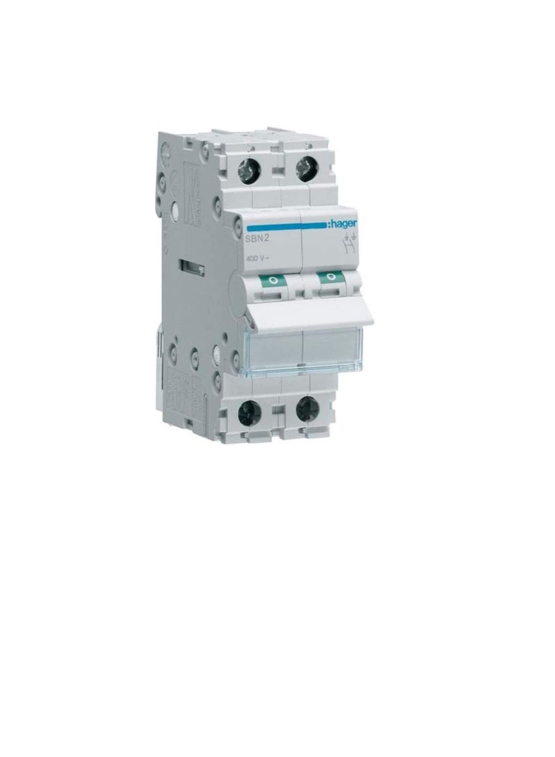 Hager HAGER Earth Leakage Circuit Breaker ELCB 25A 2P 100MA RCCB CEC226J  - Image 2