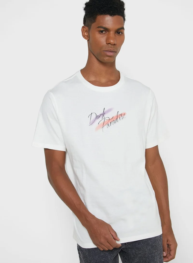 كوتون اون Dark Paradise Crew Neck T-Shirt