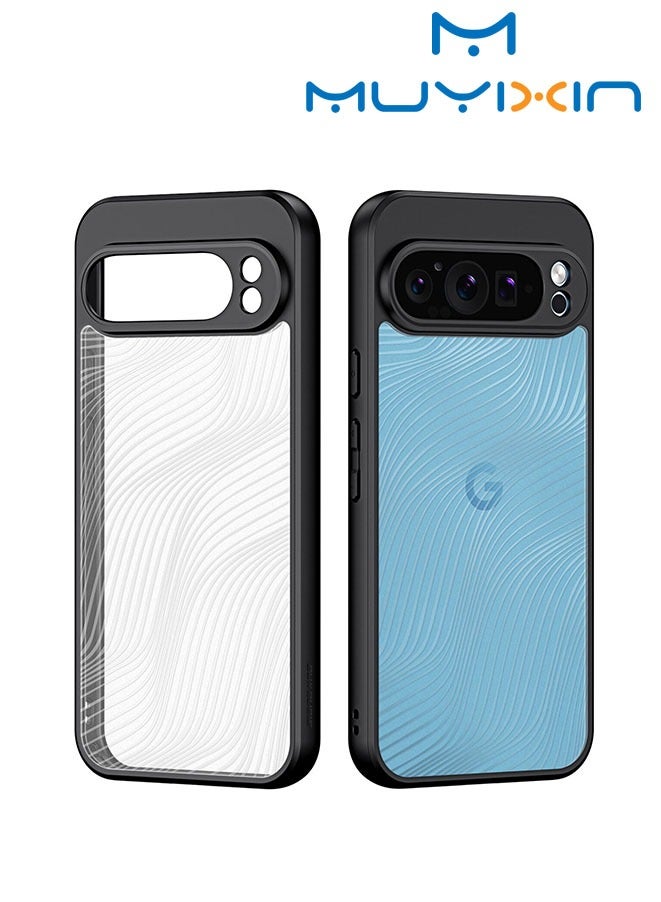 Muyixin حافظة لجهاز جوجل بكسل 9 برو XL، مقاومة للاصفرار، زوايا معززة، امتصاص الصدمات، غطاء هاتف خلوي شفاف مرن من TPU - Image 1