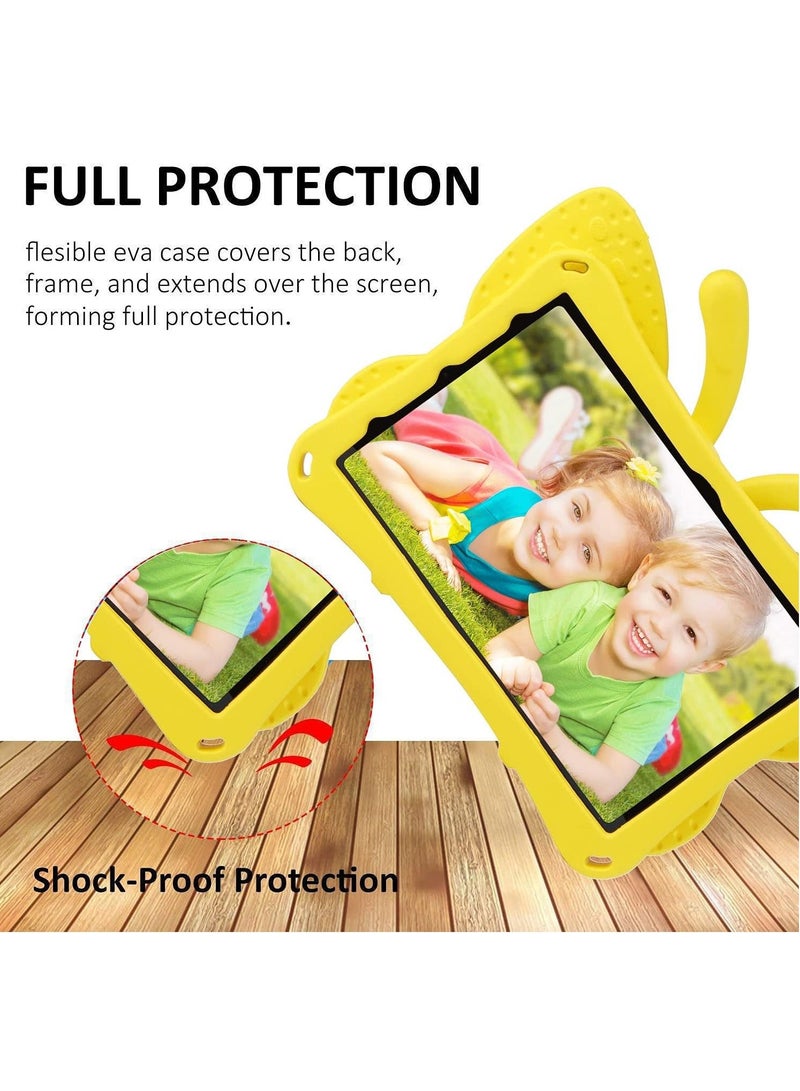 Raxoom iPad 10 (10th Generation) Kids Case, iPad 10.9 (2022) Butterfly Case with Kickstand â€“ Full-Body Drop Protective, Shockproof, Kid-Proof iPad Case (Yellow) - Image 5