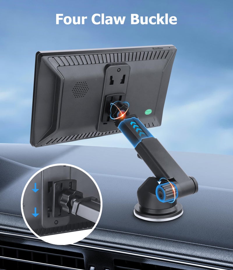 WL-YBOPRO Carplay Mount, Carplay Screen Mount for Carpuride,Car Play Monitor Stand,Universal Dashboard Suction Cup Bracket for Apple Car play,Portable Stereo Stand,Rear View Backup Camera Monitor Holder - Image 2