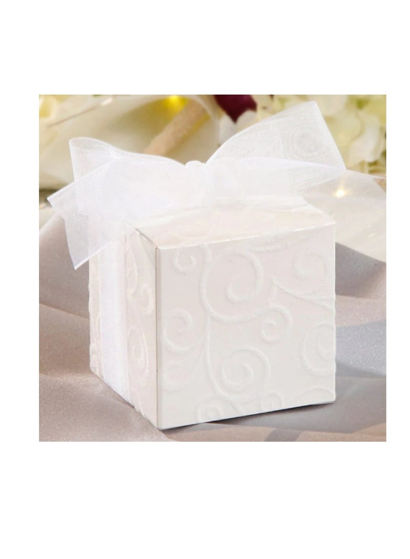 صندوق هدايا أبيض متدفق دوامة 2 بوصة 24 قطعة - Image 1