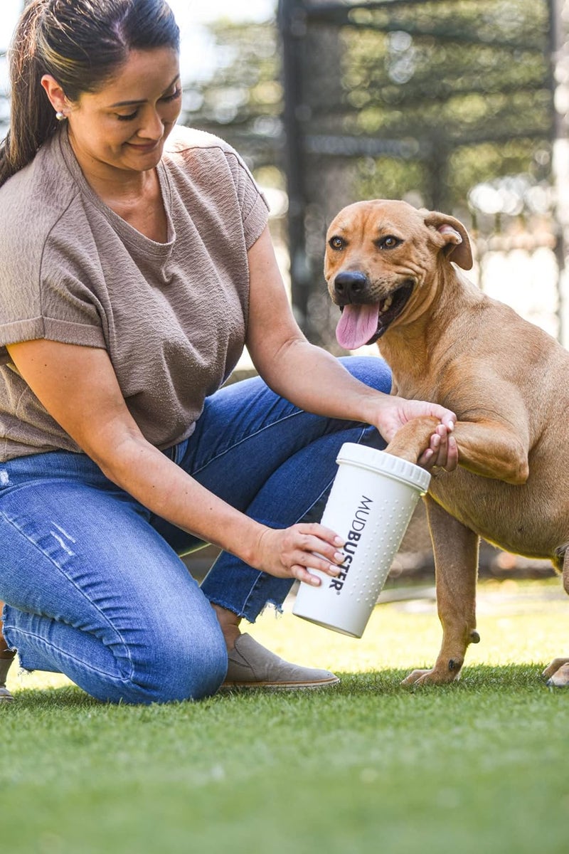 Dexas MudBuster Portable Paw Cleaner for Dogs, Large, Bright White Special Edition, Premium Pet Supplies and Accessories - Image 5