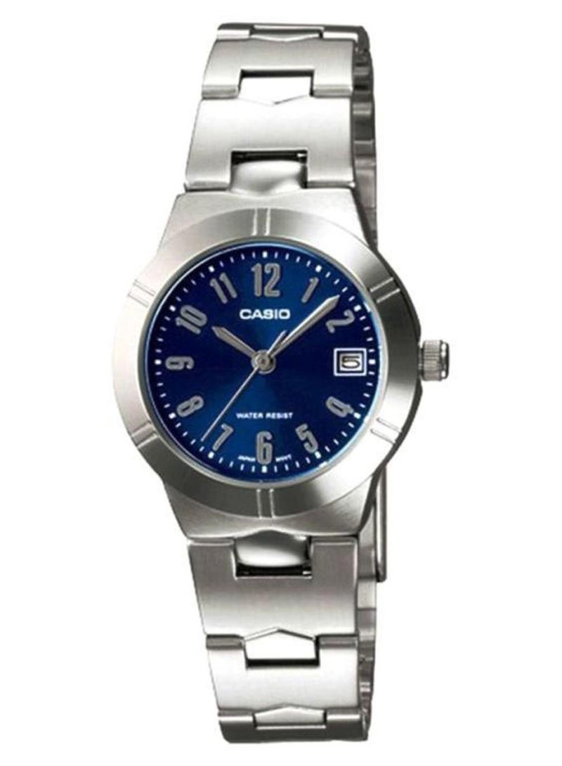 CASIO Women Water Resistant Analog Watch LTP-1241D-2A2DF - 33 mm - Silver - Image 1