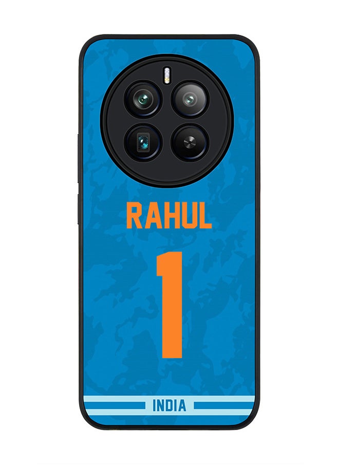 Stylizedd Rugged Black edge case for Realme 12 Pro / Realme 12 Pro Plus 5G, Slim fit Flexible TPU Gel Thin Cover -  Team India KL Rahul, Jersey No 1  - Image 1